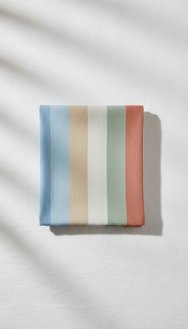 Quick-dry linen towel with sand-resistant weave