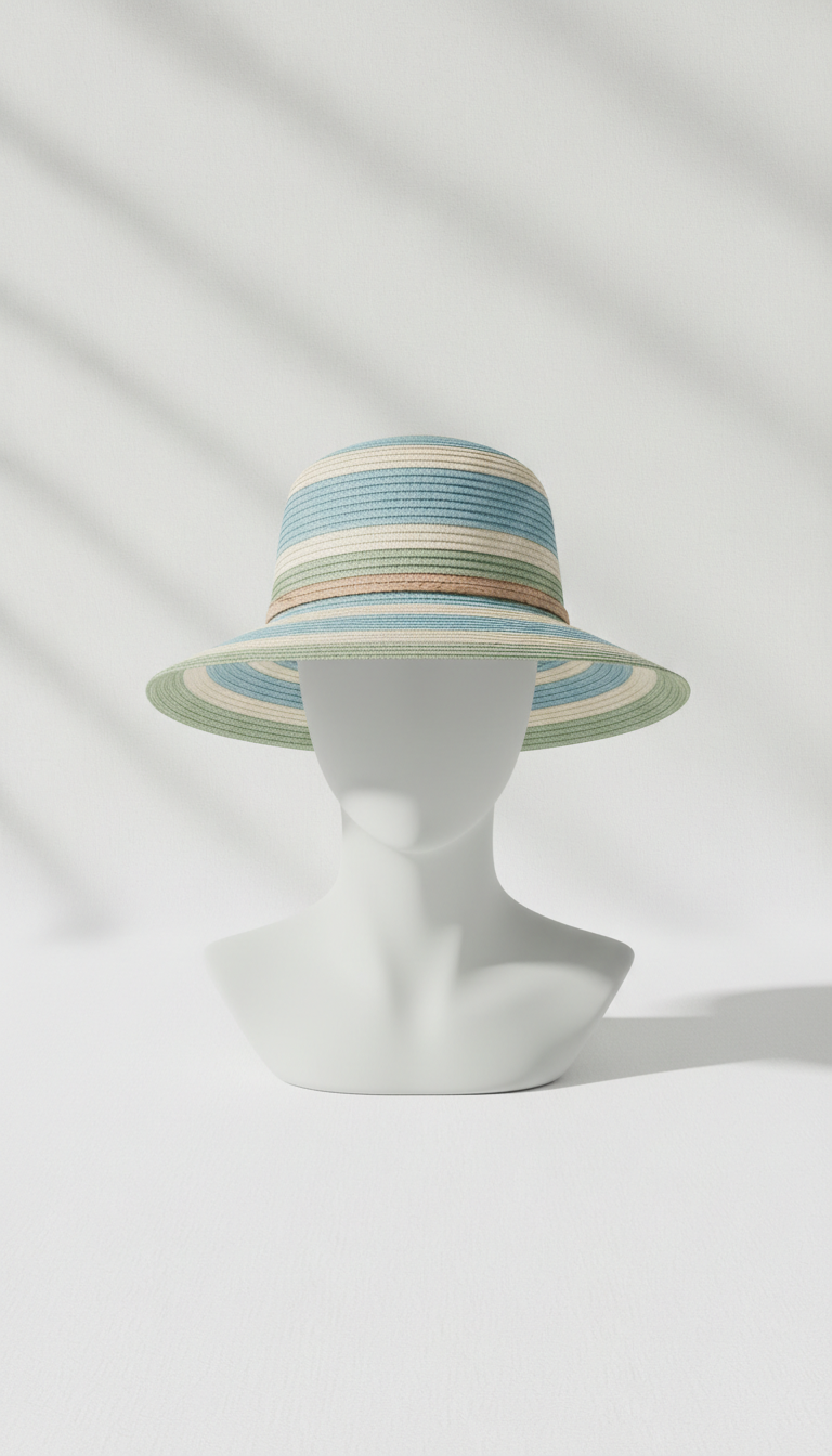 Minimalist sun hat with wide brim
